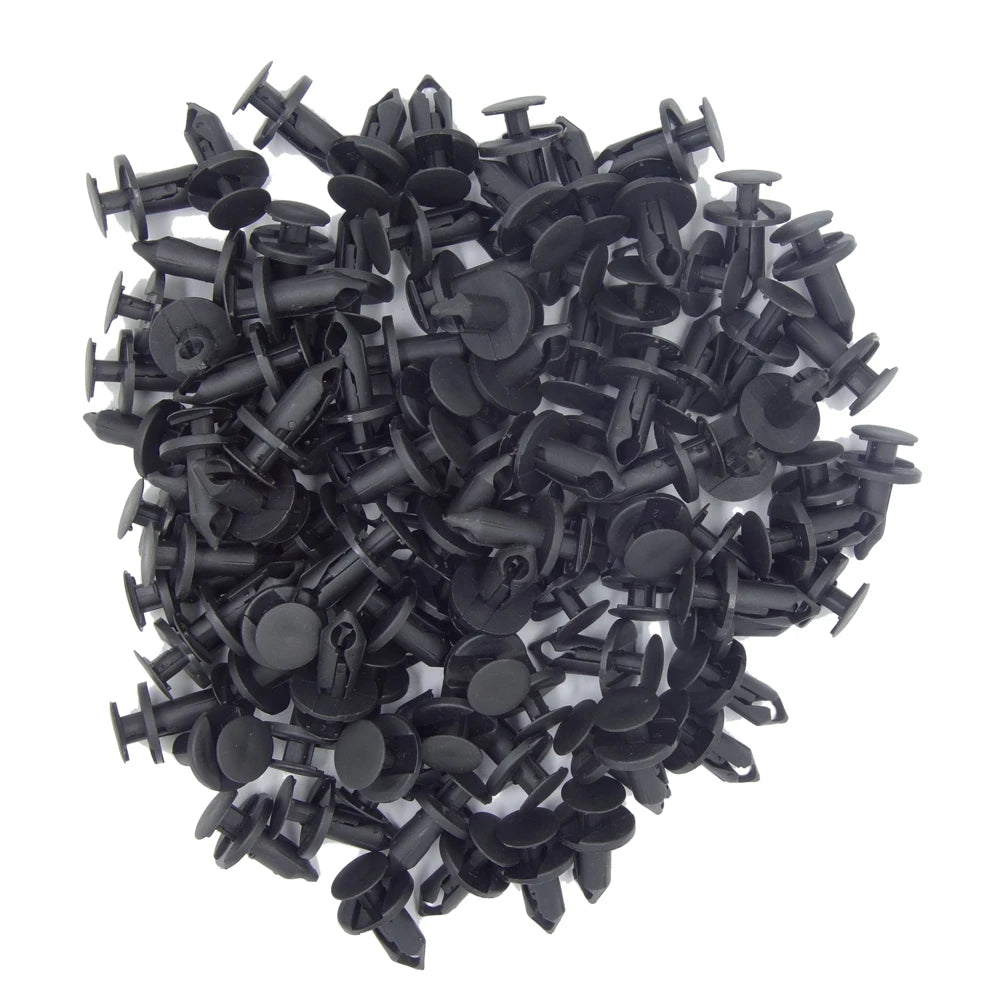 100PCS Plastic Fender Clips Body Rivets Clips Car Door Clip Panel Audio Video Dashboard Dismantle Kits Installer Pry Tool