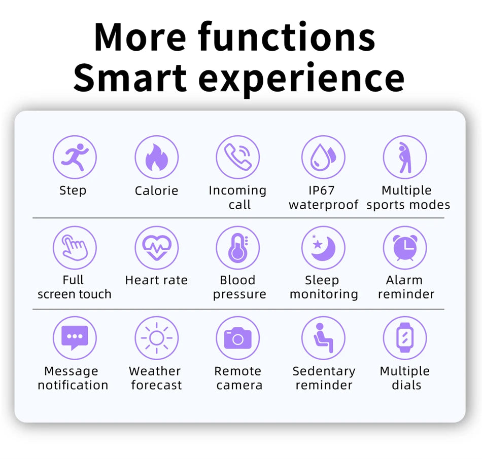 NEW Men Smart Watch Bluetooth Call Digital Fitness Tracker IP68 Waterproof Sports Smartwatch for Women Xiaomi Huawei Phones 2025