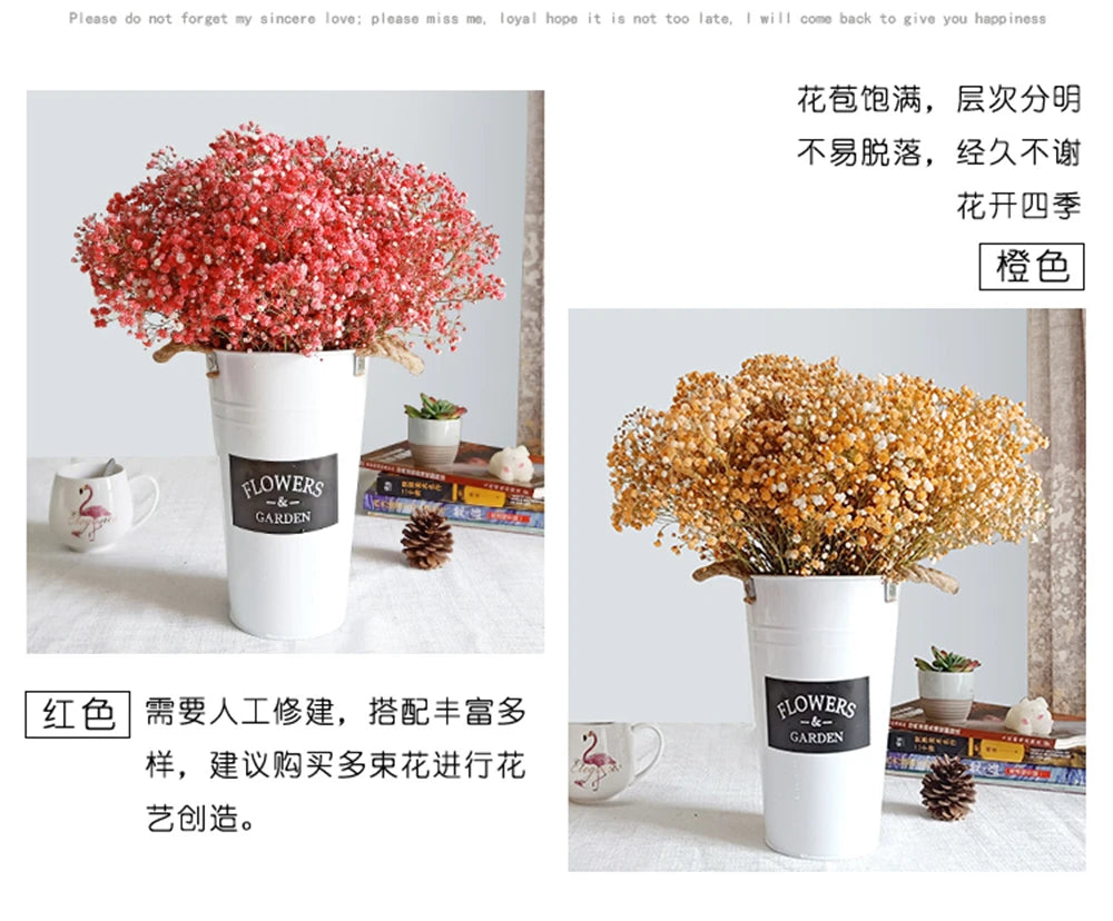 40-50cm Natural Fresh Dried Flowers Gypsophila paniculata,Baby's Breath Flower bouquets,gift & Wedding Decoration,Home Decor