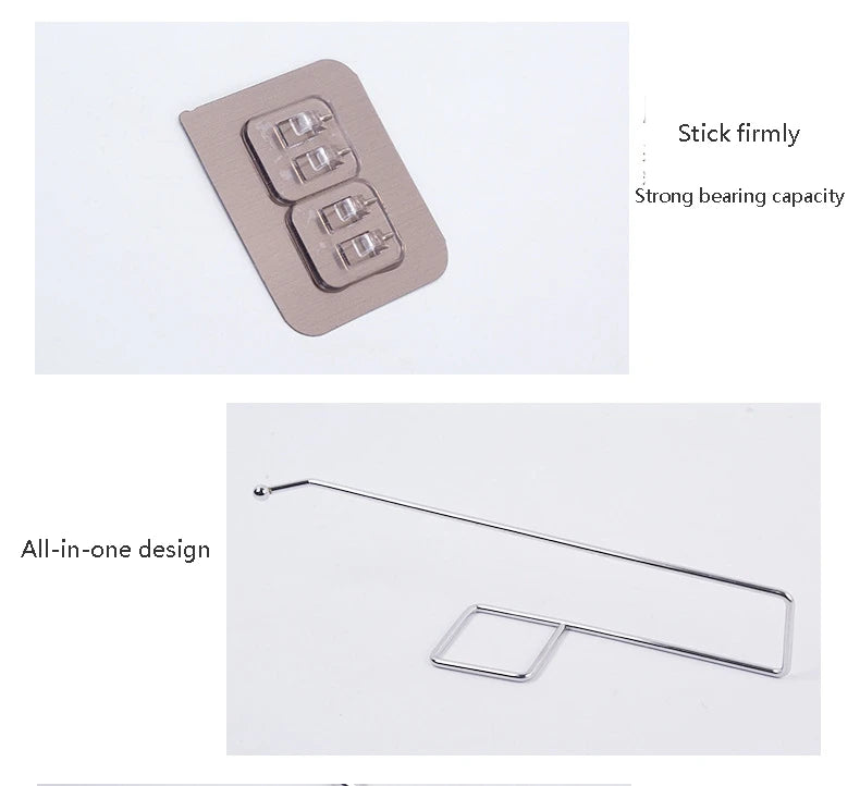 Adhesive Toilet Paper Holder for Bathroom Kitchen Organizer Towel Roll RackHanging Storage Stand Napkin Dispenser WC Accessories