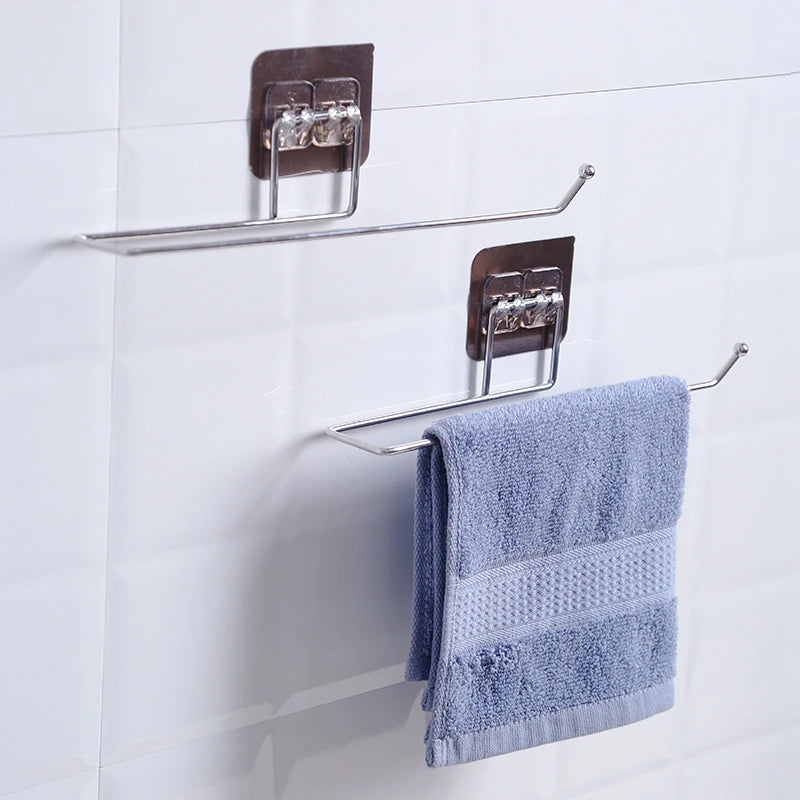 Adhesive Toilet Paper Holder for Bathroom Kitchen Organizer Towel Roll RackHanging Storage Stand Napkin Dispenser WC Accessories