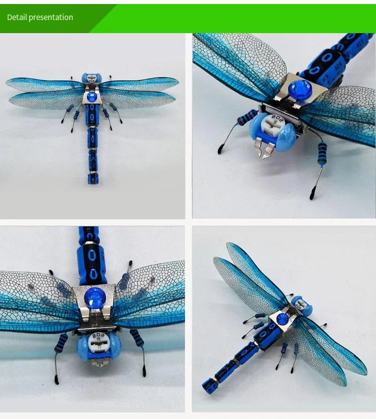 STEAM DIY Robotic Insects Science Invention Electronic Animal for School Competition Non-soldered DIY Kit Stem Toys Robot Animal