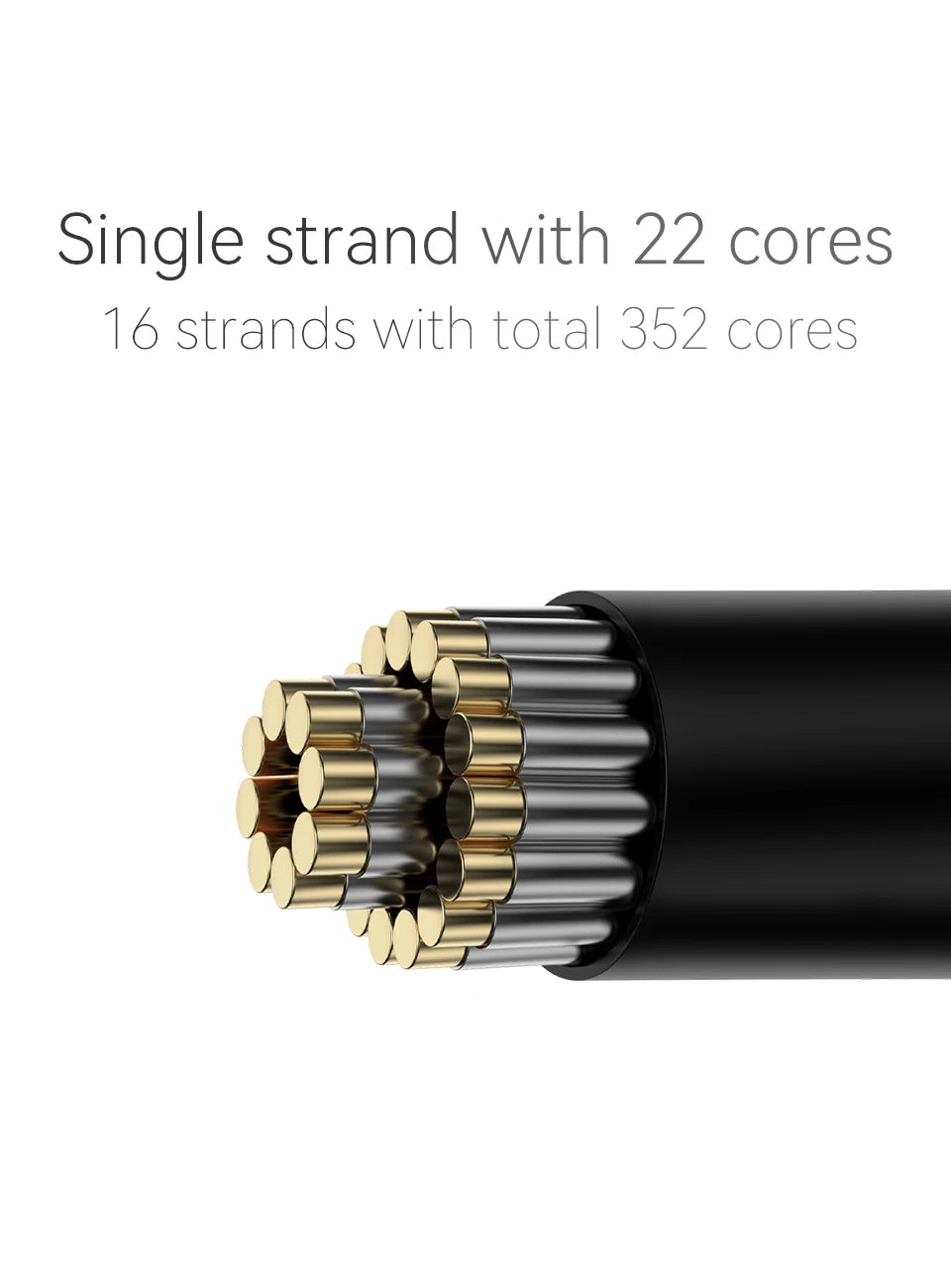 QKZ Q1 MAX 16 Stand 352 Cores OFC Silver Plated MMCX QDC KZ C Pin Earphone Upgrade Cable for QKZ HBB ZXT AS16 PRO ZSN PRO X PR1