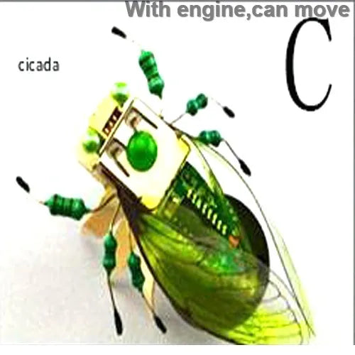 STEAM DIY Robotic Insects Science Invention Electronic Animal for School Competition Non-soldered DIY Kit Stem Toys Robot Animal