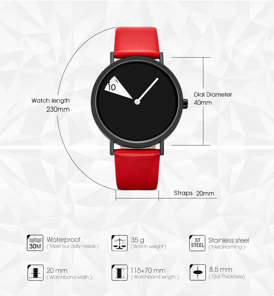 Sinobi Creative Women Watch Fashion Luxury Wristwatch Rotate Yellow Leather Band Ladies Watch Clock Montres Femme Reloj Mujer