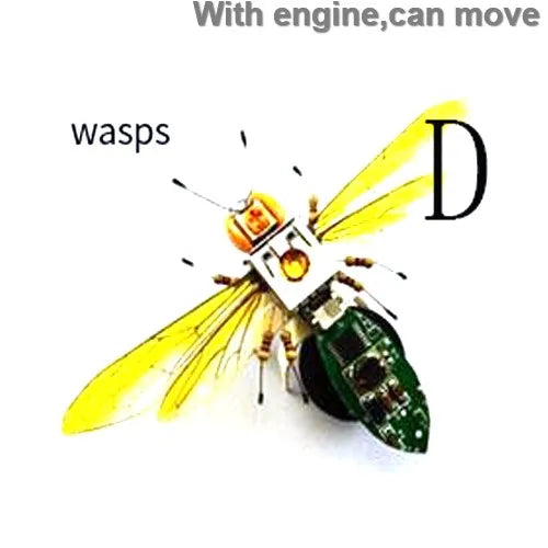 STEAM DIY Robotic Insects Science Invention Electronic Animal for School Competition Non-soldered DIY Kit Stem Toys Robot Animal