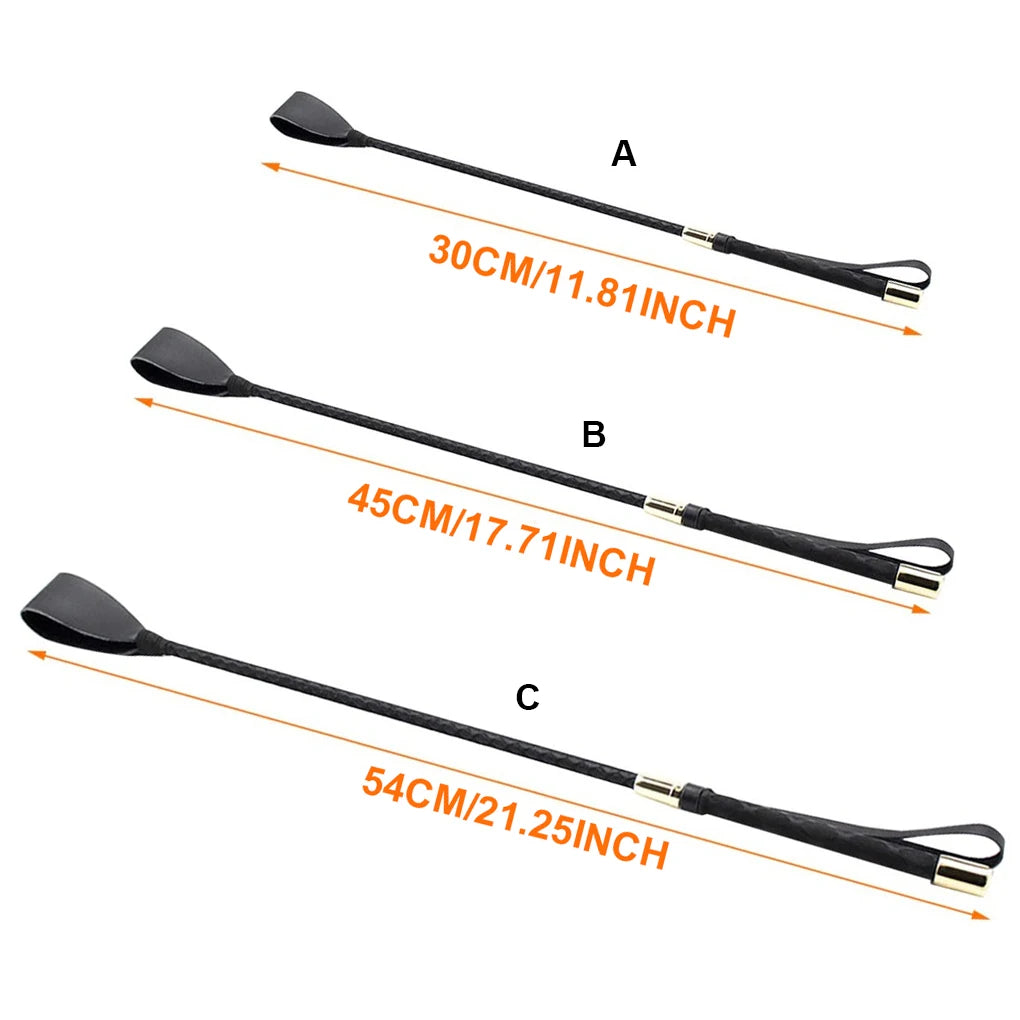 1PC Animal Riding Equestrian Whip Training Tool Lash Non-slip Portable Practicing for Outdoor Racing Professional  45cm/54cm