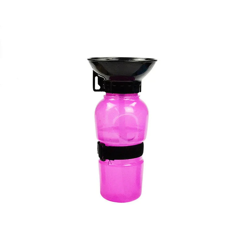 500ml Outdoor Portable Pet Dog Cat Water Bottle Extrusion Large Dog Travel Water Cup Drinking Water Feeder Bowl for Pet