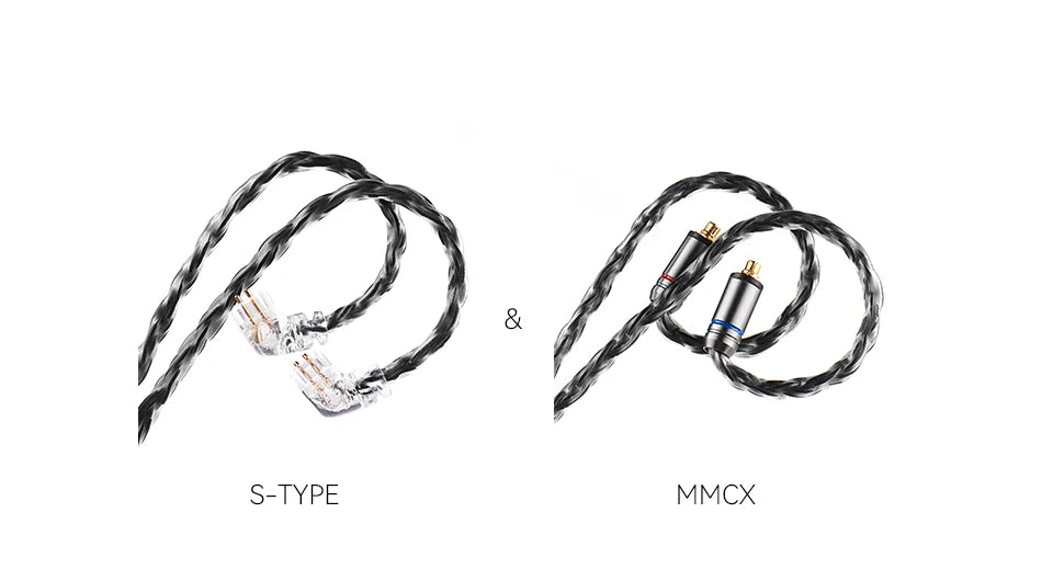 QKZ Q1 MAX 16 Stand 352 Cores OFC Silver Plated MMCX QDC KZ C Pin Earphone Upgrade Cable for QKZ HBB ZXT AS16 PRO ZSN PRO X PR1