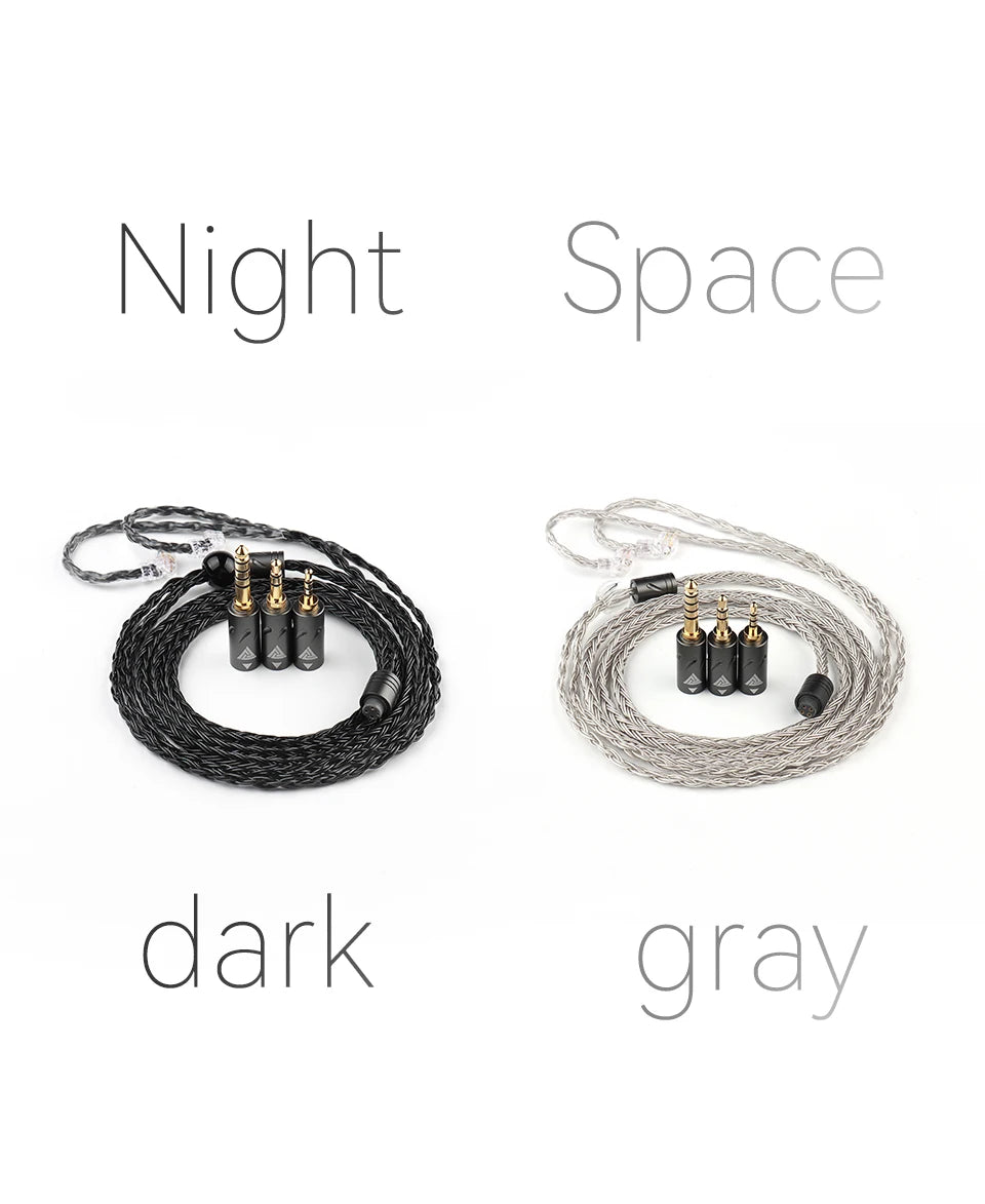 QKZ Q1 MAX 16 Stand 352 Cores OFC Silver Plated MMCX QDC KZ C Pin Earphone Upgrade Cable for QKZ HBB ZXT AS16 PRO ZSN PRO X PR1