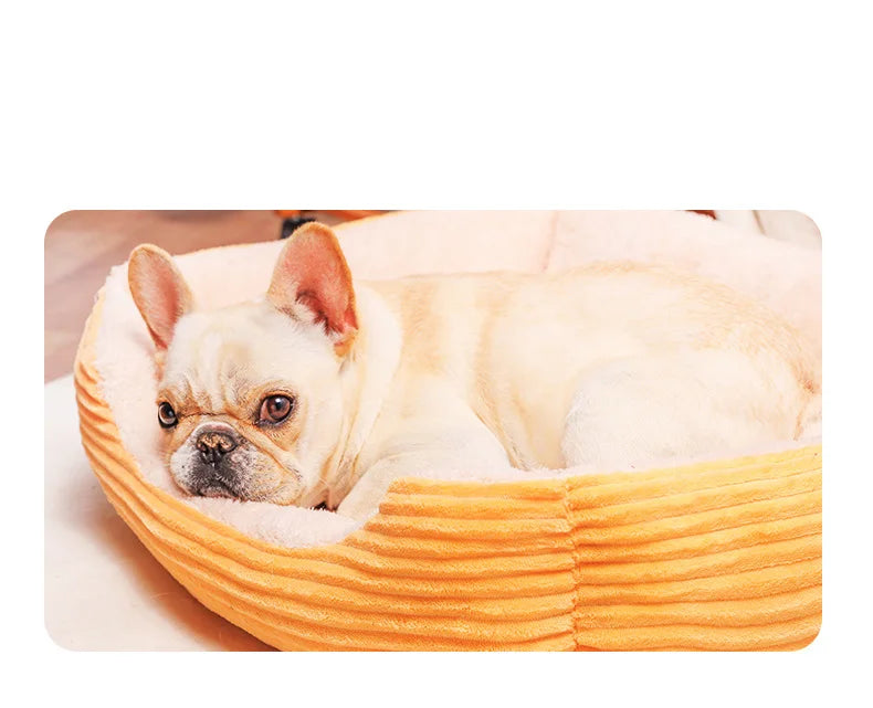 Plush Dog Bed Rectangle Kennel Cat Puppy Sofa Bed Pet House Winter Warm Beds Cushion for Small Dogs