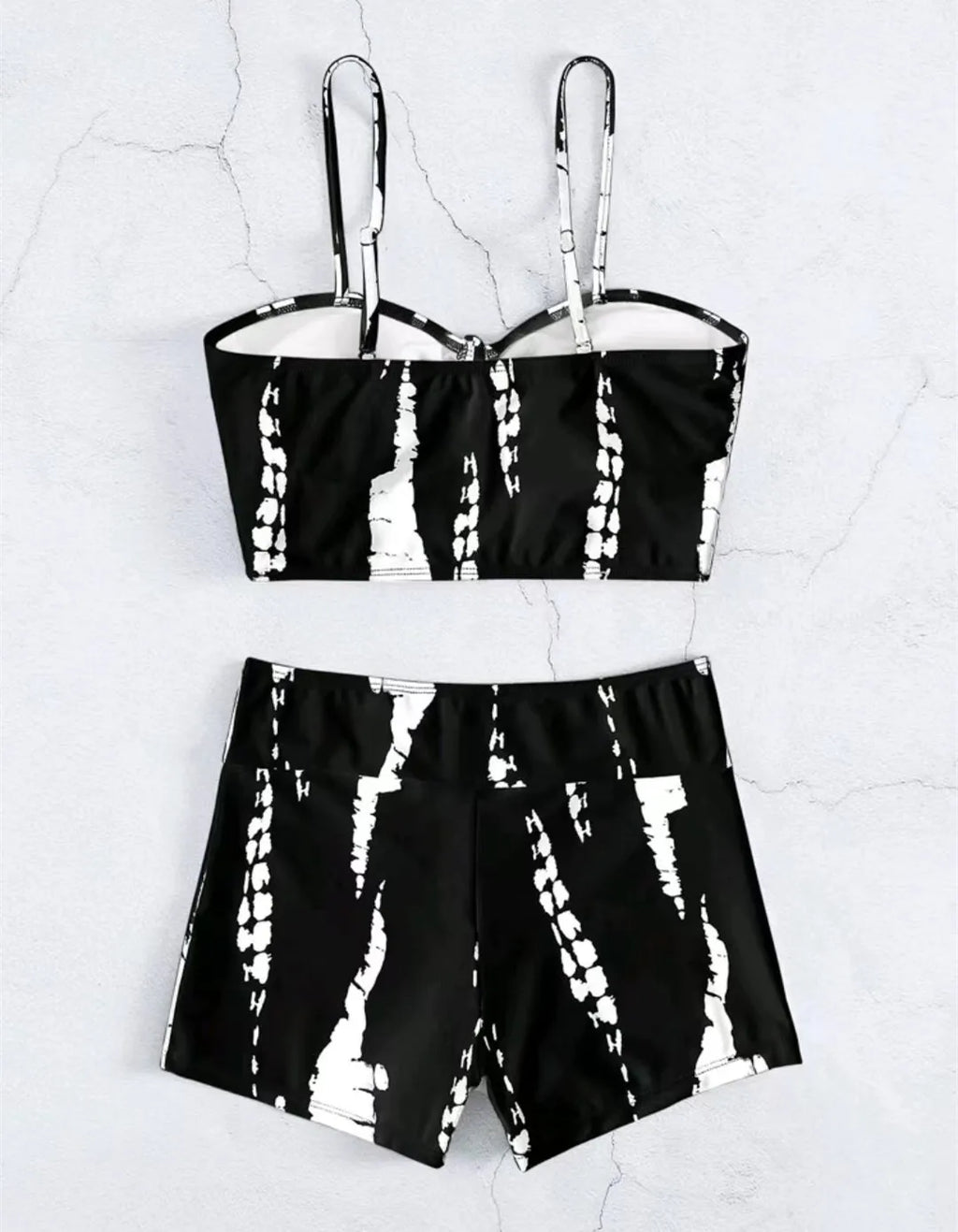 Drawstring Front Shorts Bikinis 2025 High Waist Swimsuit Women Swimwear Female Bathers Bathing Swimming Swim Suit Beachwear