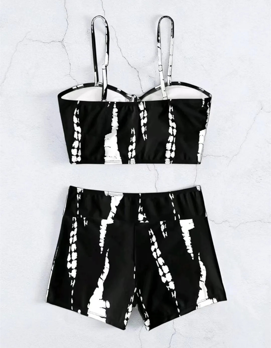 Drawstring Front Shorts Bikinis 2025 High Waist Swimsuit Women Swimwear Female Bathers Bathing Swimming Swim Suit Beachwear