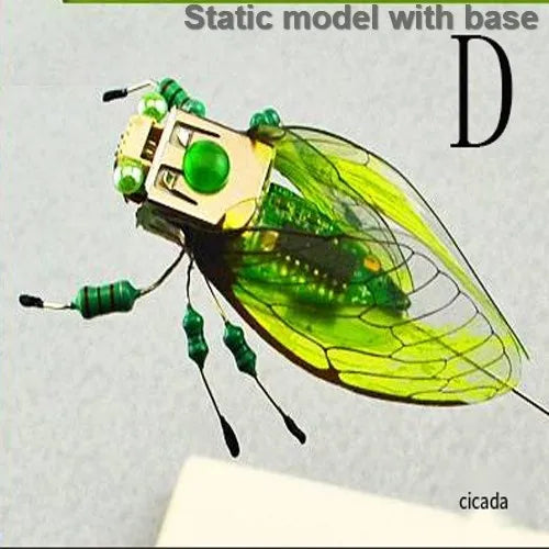 STEAM DIY Robotic Insects Science Invention Electronic Animal for School Competition Non-soldered DIY Kit Stem Toys Robot Animal