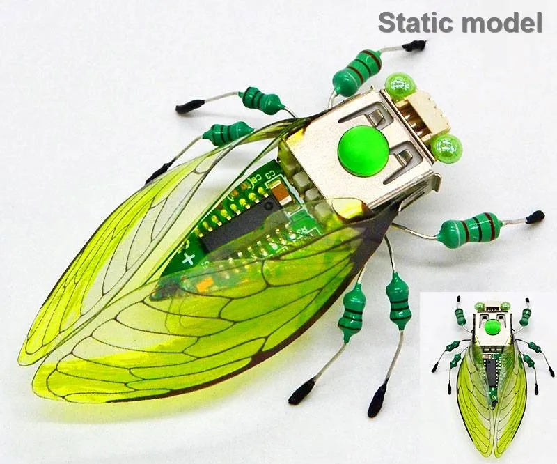 STEAM DIY Robotic Insects Science Invention Electronic Animal for School Competition Non-soldered DIY Kit Stem Toys Robot Animal