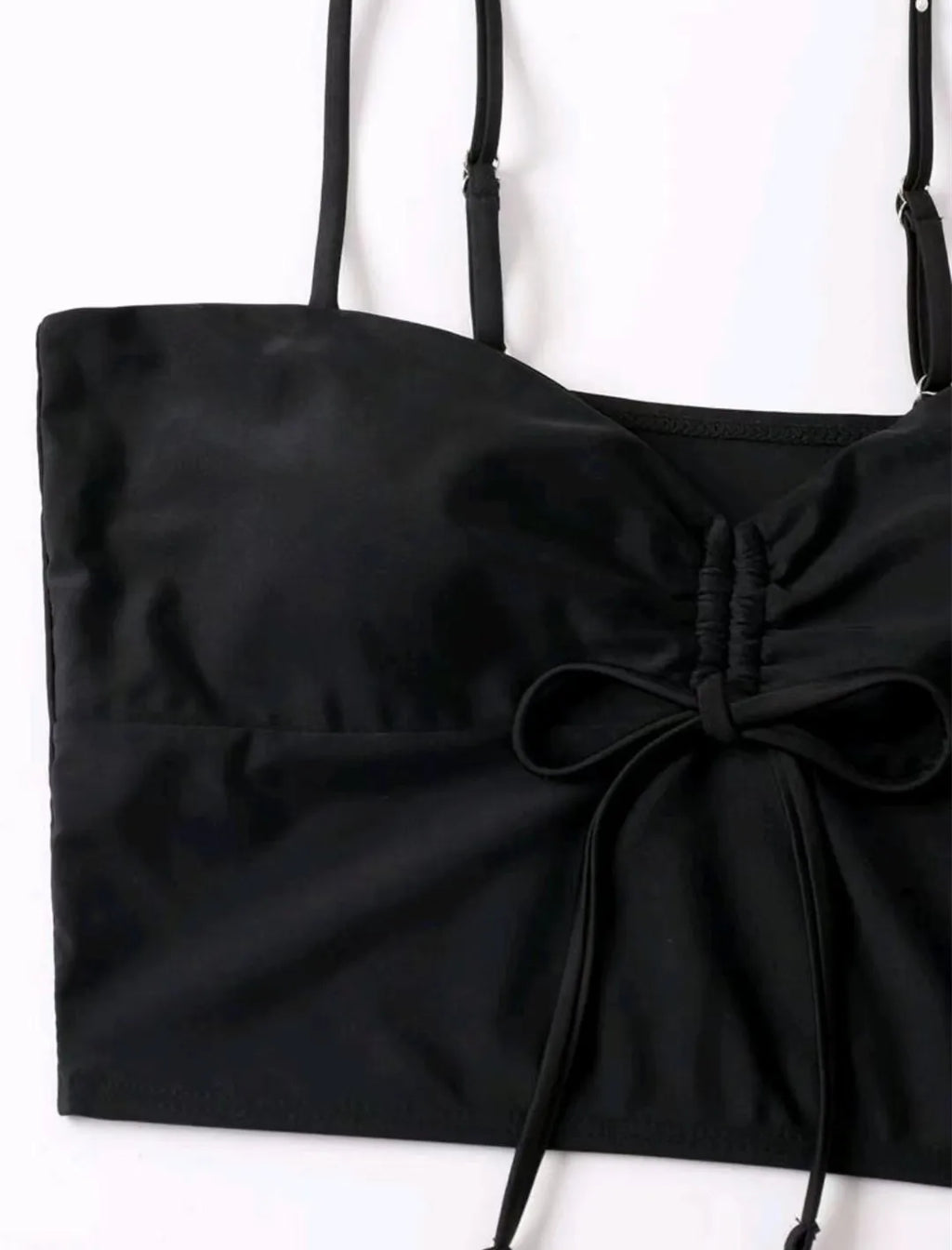 Drawstring Front Shorts Bikinis 2025 High Waist Swimsuit Women Swimwear Female Bathers Bathing Swimming Swim Suit Beachwear