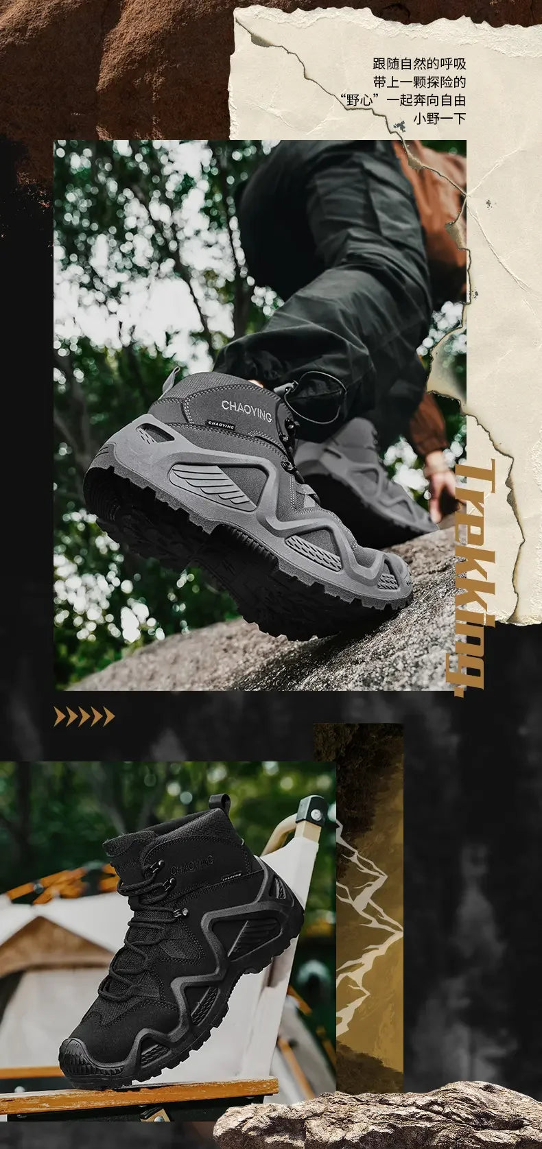 Men Tactical Boots with Straps for Combat Training Waterproof Straps Outdoor Hiking Breathable Shoes Multifunctional Motorcycle