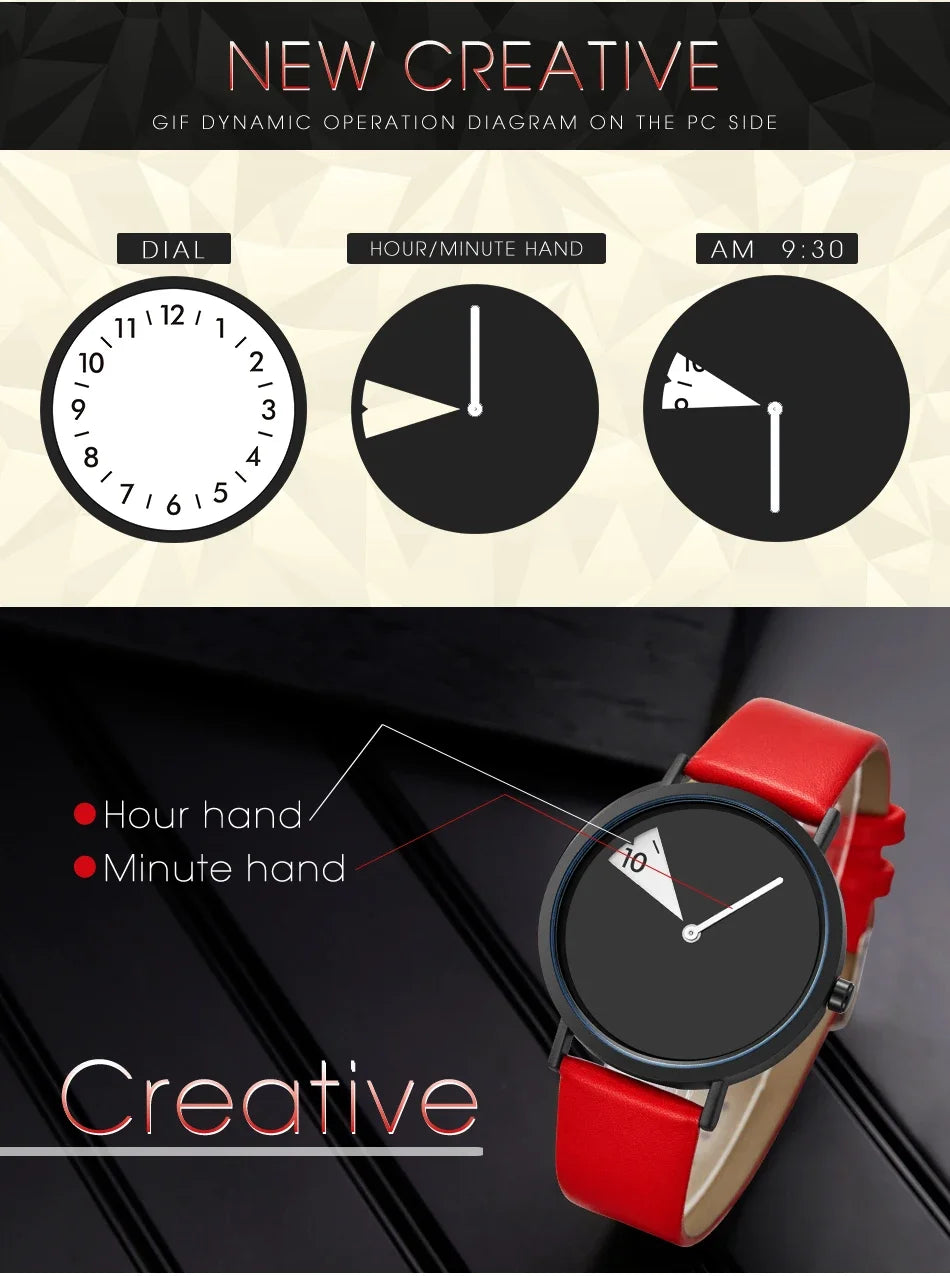 Sinobi Creative Women Watch Fashion Luxury Wristwatch Rotate Yellow Leather Band Ladies Watch Clock Montres Femme Reloj Mujer