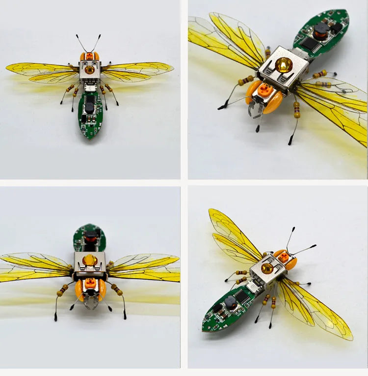 STEAM DIY Robotic Insects Science Invention Electronic Animal for School Competition Non-soldered DIY Kit Stem Toys Robot Animal