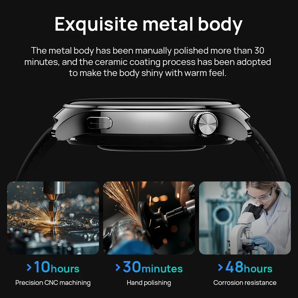 Mibro Lite3 Pro Smartwatch Global Version Metal Body Built-In GPS Bluetooth Call AMOLED Screen Men Women Watch For iOS Android