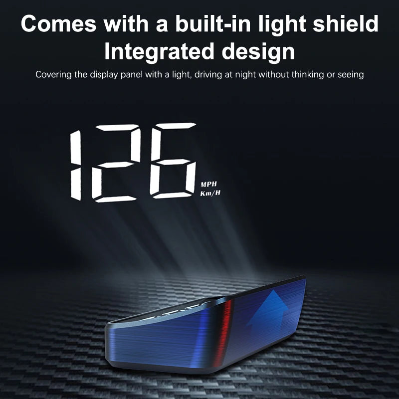 Car Speedometer HUD GPS Head Up Display Digital Speed Meter Windshield Projector For Vehicles Auto Electronics Accessories