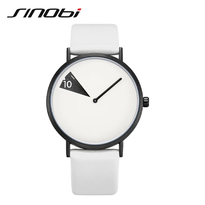 Sinobi Creative Women Watch Fashion Luxury Wristwatch Rotate Yellow Leather Band Ladies Watch Clock Montres Femme Reloj Mujer