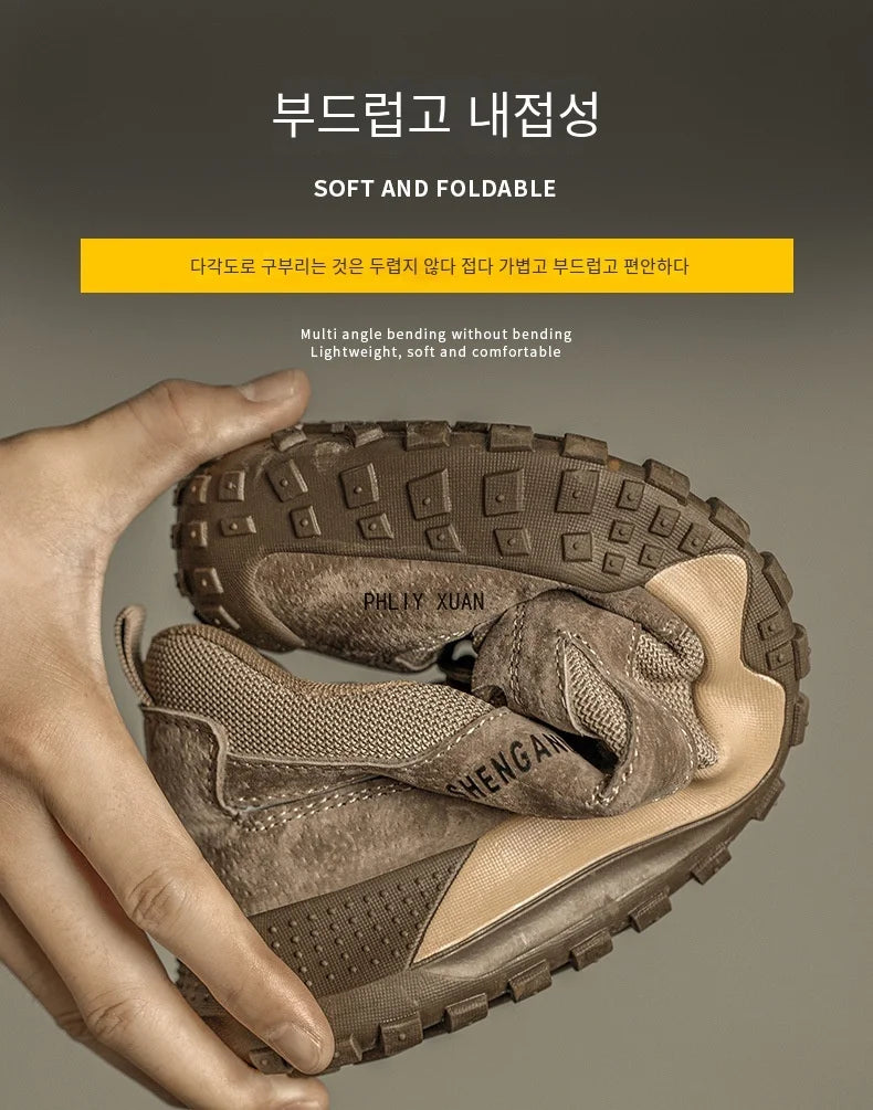 Fashion Steel Toe Cap Shoes For Men Anti Scalding Anti Smashing Wrok Safety Boots And Anti Puncture Protective Male Footwear