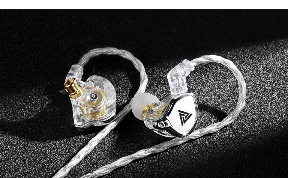 QKZ Q1 MAX 16 Stand 352 Cores OFC Silver Plated MMCX QDC KZ C Pin Earphone Upgrade Cable for QKZ HBB ZXT AS16 PRO ZSN PRO X PR1
