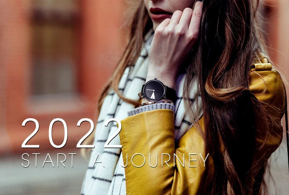 Sinobi Creative Women Watch Fashion Luxury Wristwatch Rotate Yellow Leather Band Ladies Watch Clock Montres Femme Reloj Mujer