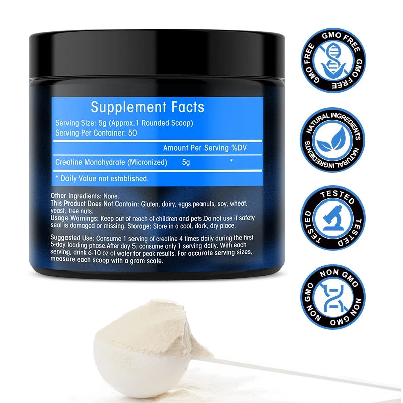 kexinsh Creatine Monohydrate Powder Creatine Post Workout Recovery Drink Muscle Builder Muscle Building Supplements Fruit Punch