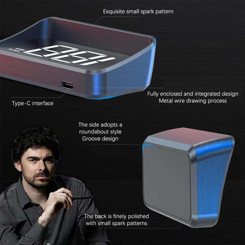 Car Speedometer HUD GPS Head Up Display Digital Speed Meter Windshield Projector For Vehicles Auto Electronics Accessories