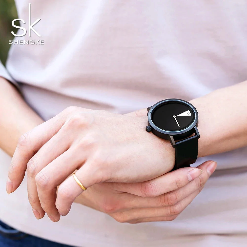 Sinobi Creative Women Watch Fashion Luxury Wristwatch Rotate Yellow Leather Band Ladies Watch Clock Montres Femme Reloj Mujer