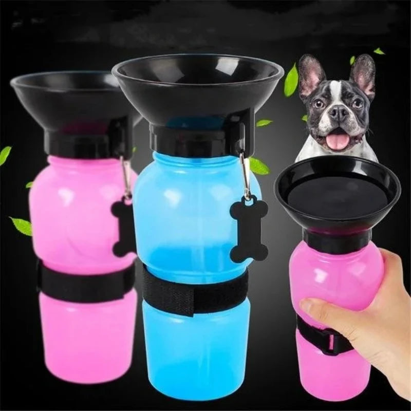 500ml Outdoor Portable Pet Dog Cat Water Bottle Extrusion Large Dog Travel Water Cup Drinking Water Feeder Bowl for Pet